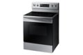 Left Zoom. Samsung - 5.9 Cu. Ft. Freestanding Electric Convection Range with Self-Steam Cleaning - Stainless steel.