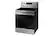 Left. Samsung - 5.9 Cu. Ft. Freestanding Electric Convection Range with Self-Steam Cleaning - Stainless Steel.
