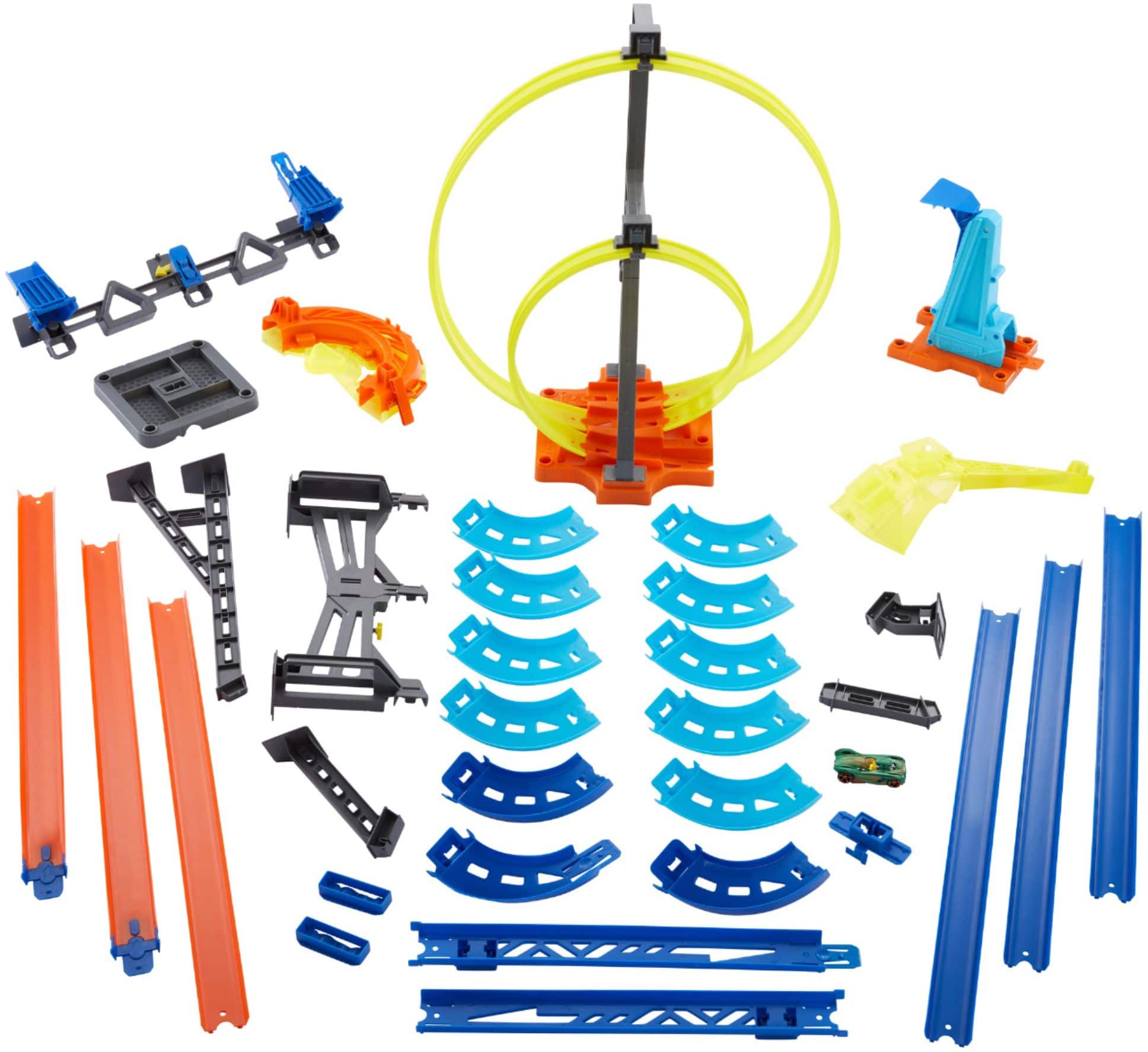 hot wheels track builder system vertical launch kit