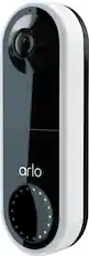 Angle. Arlo - Essential Wi-Fi Smart Video Doorbell - Wired - White.