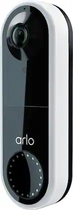 Arlo - Essential Wi-Fi Smart Video Doorbell - Wired - White