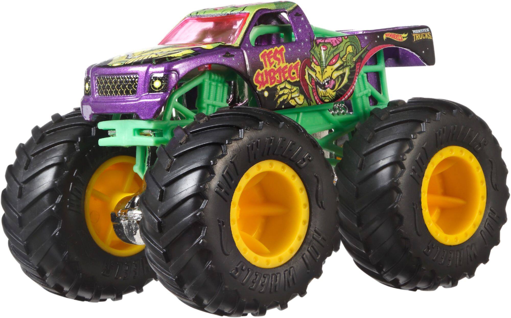 hot wheels monster truck test subject