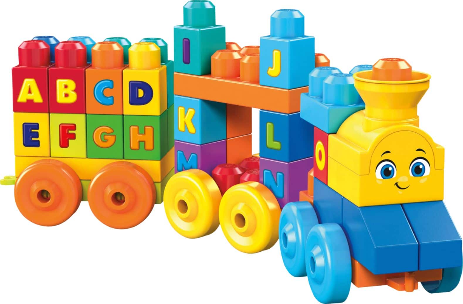 Angle. Mega Bloks - ABC Musical Train Play Set.
