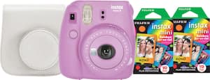 Fujifilm - instax mini 9 Instant Film Camera Bundle - Smokey Purple - Front_Zoom