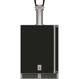 Hestan - GFDS Series 5.2 Cu. Ft. Double Faucet Beverage Cooler Kegerator - Stealth