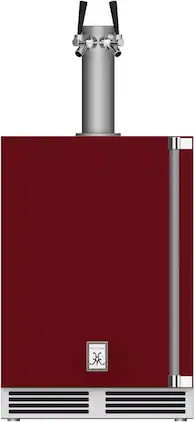Hestan - GFDS Series 5.2 Cu. Ft. Double Faucet Beverage Cooler Kegerator - Tin Roof