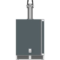 Hestan - GFDS Series 5.2 Cu. Ft. Double Faucet Beverage Cooler Kegerator - Pacific fog - Front_Zoom