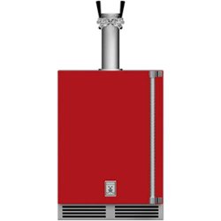 Hestan - GFDS Series 5.2 Cu. Ft. Double Faucet Beverage Cooler Kegerator - Matador - Front_Zoom