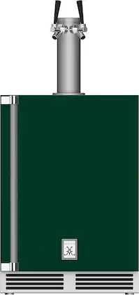 Hestan - GFDS Series 5.2 Cu. Ft. Double Faucet Beverage Cooler Kegerator - Grove