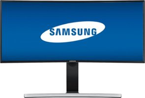 Samsung - Geek Squad Certified Refurbished SE790C Series 29" LCD Curved WQHD Monitor - Black/Metallic Silver - Front_Zoom