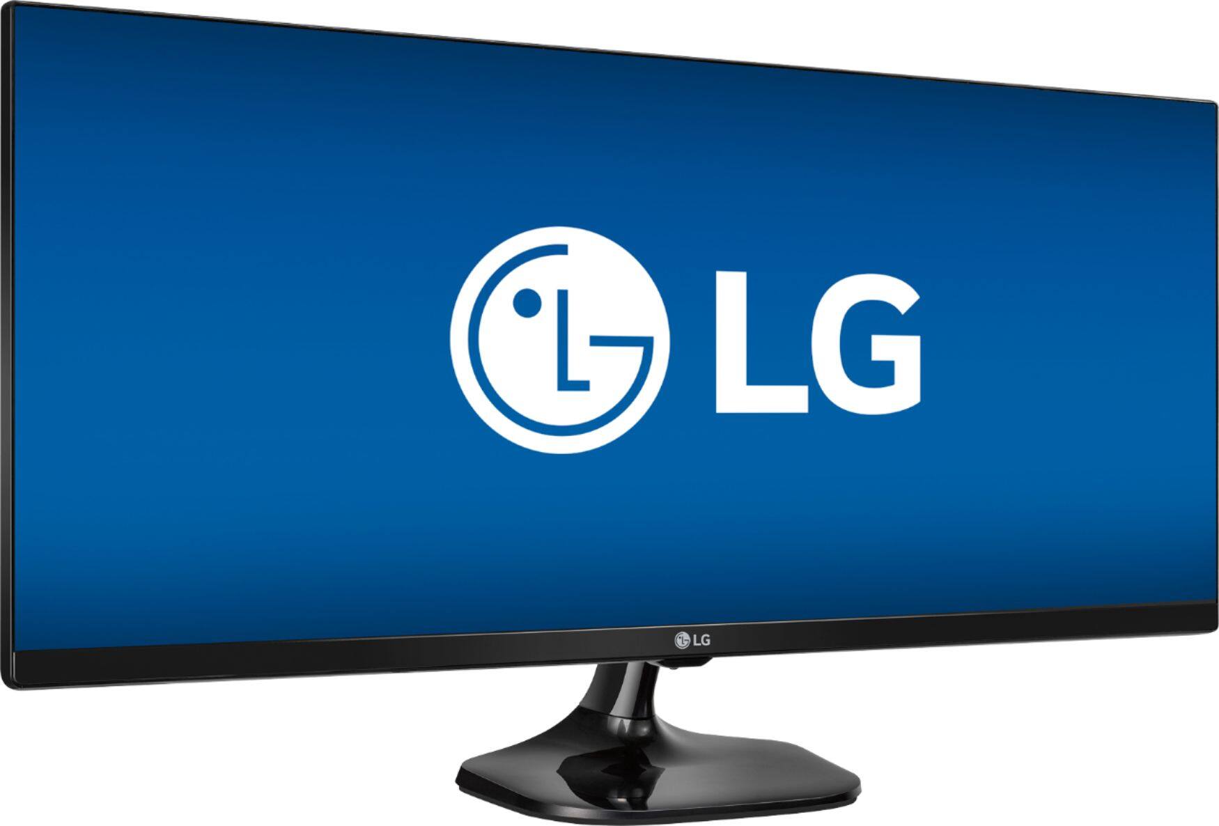 Angle. LG - Geek Squad Certified Refurbished 29" IPS LED FHD 21:9 UltraWide Monitor - Black.