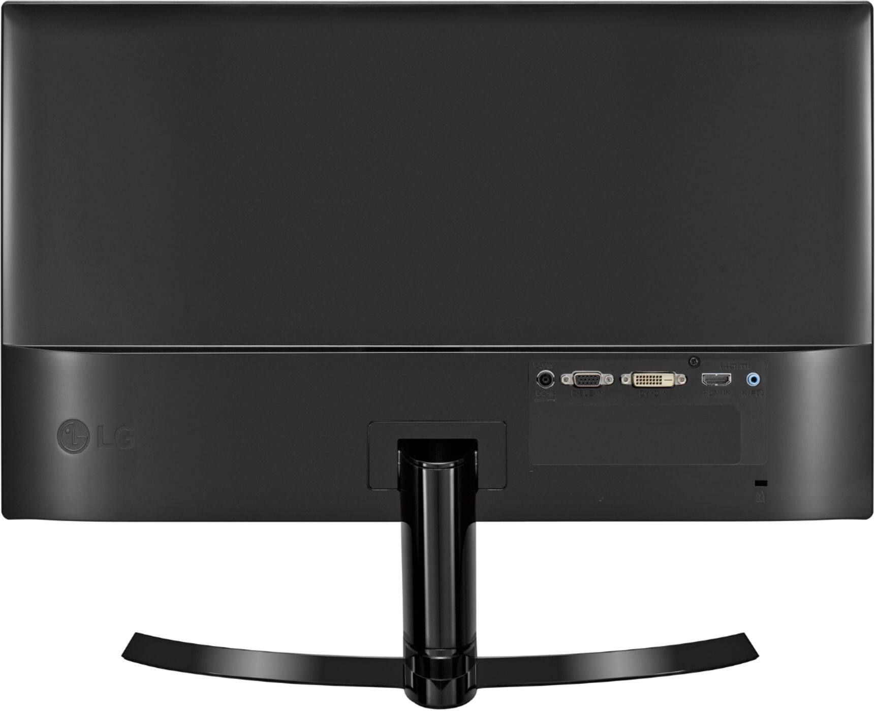 Back. LG - Geek Squad Certified Refurbished 24" IPS LED HD Monitor - Black.