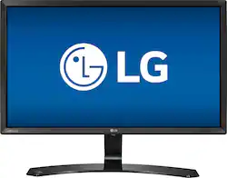 LG - Geek Squad Certified Refurbished 24" IPS LED HD Monitor - Black - Front_Zoom