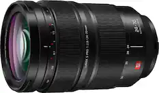 Front. Panasonic - LUMIX S Pro 24-70mm F2.8 Interchangeable L-Mount Compatible Lens for Lumix S Series Cameras - Black.