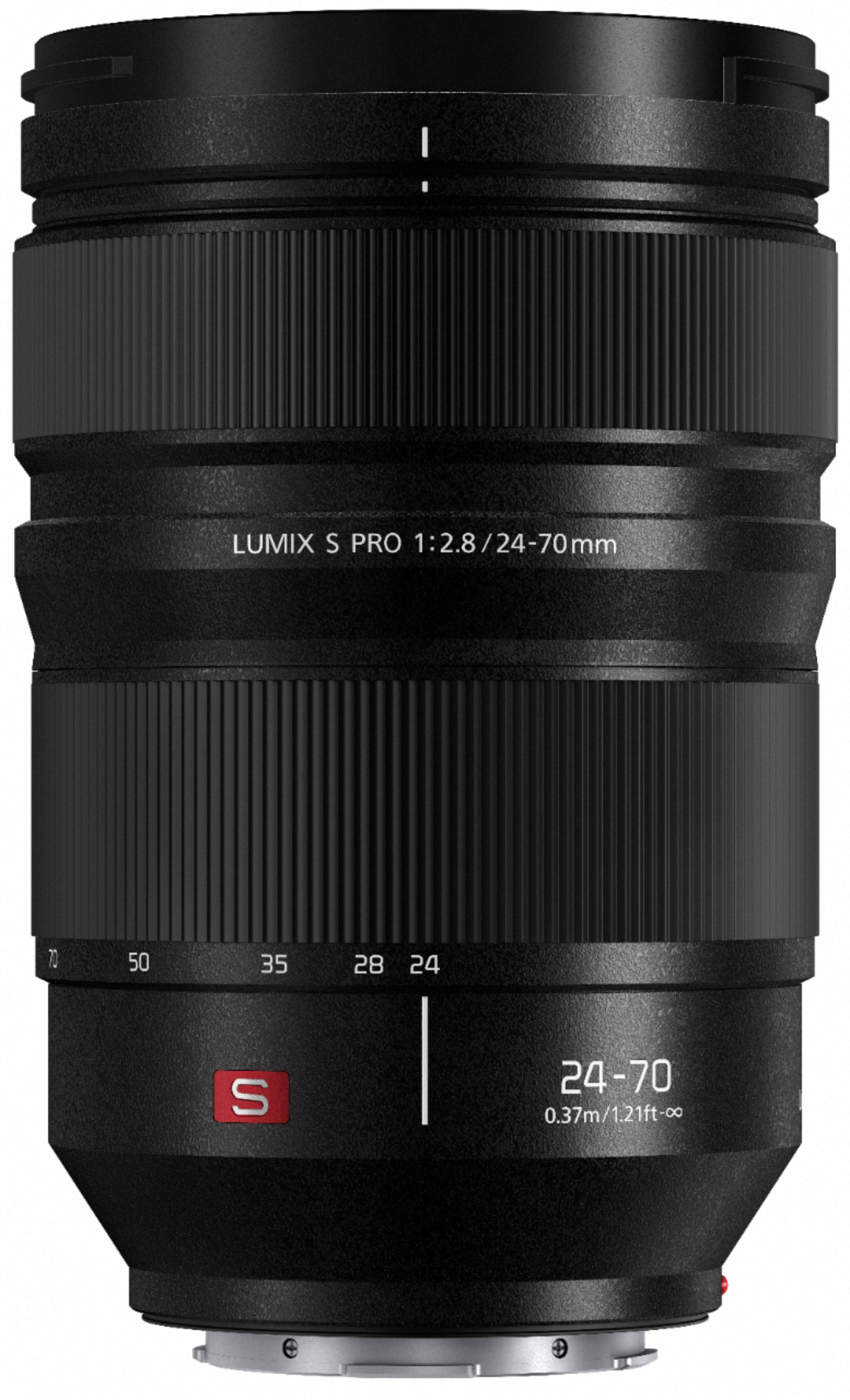 Angle. Panasonic - LUMIX S Pro 24-70mm F2.8 Interchangeable L-Mount Compatible Lens for Lumix S Series Cameras - Black.