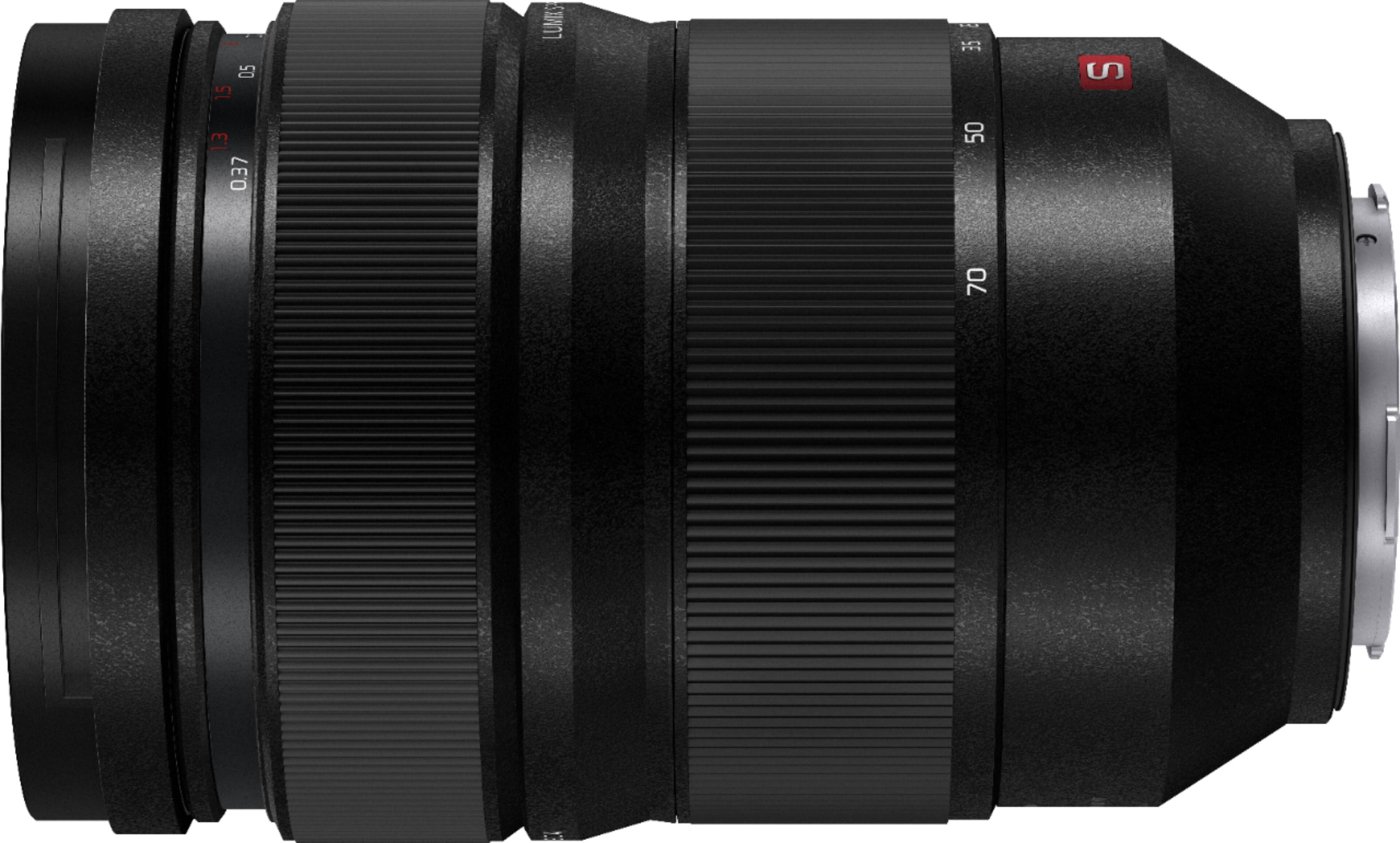 Alt View 1. Panasonic - LUMIX S Pro 24-70mm F2.8 Interchangeable L-Mount Compatible Lens for Lumix S Series Cameras - Black.