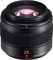 Front. Leica - DG Summilux 25mm f/1.4 Lens for Lumix GX7 - Black.
