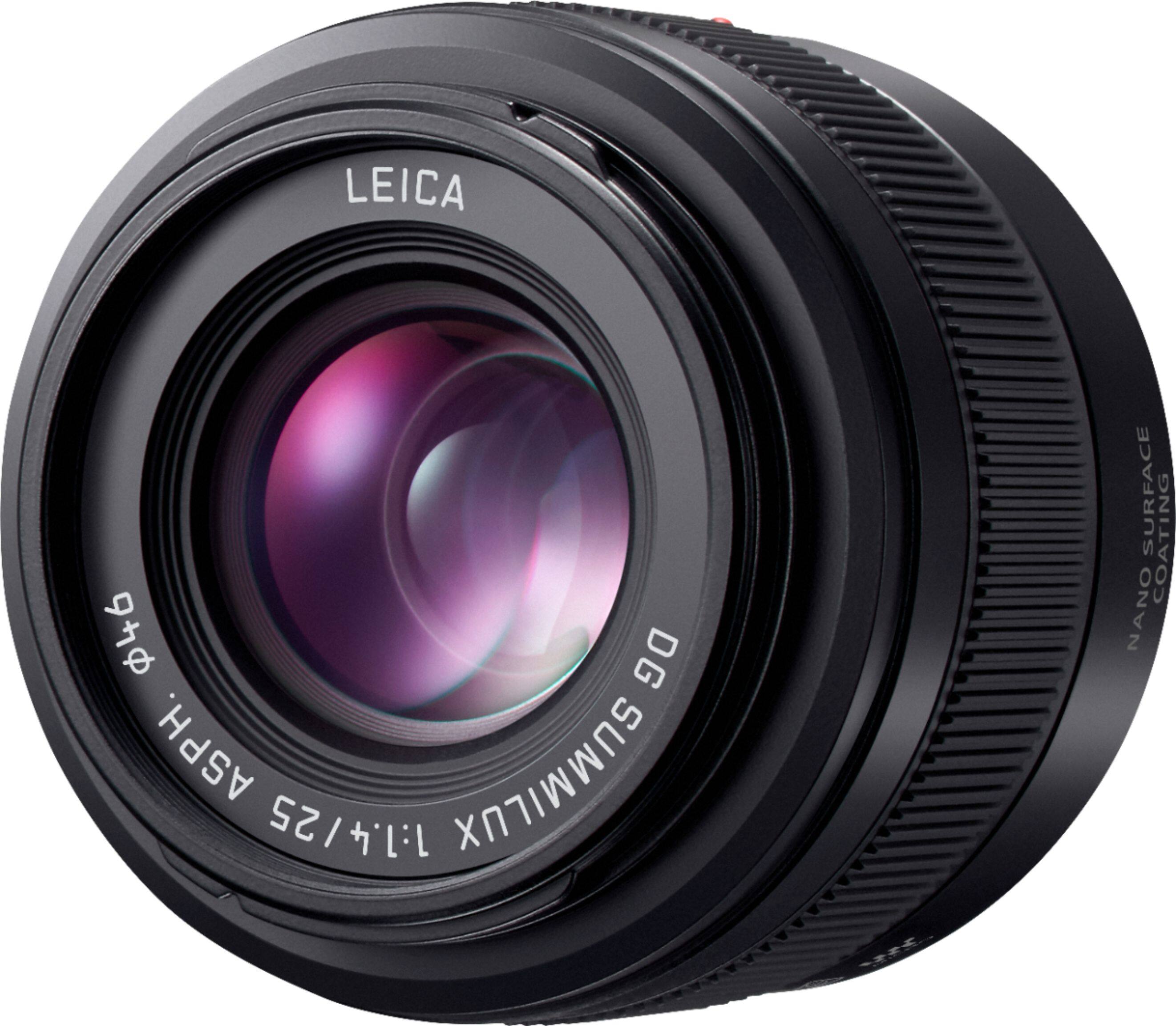 Alt View 11. Leica - DG Summilux 25mm f/1.4 Lens for Lumix GX7 - Black.