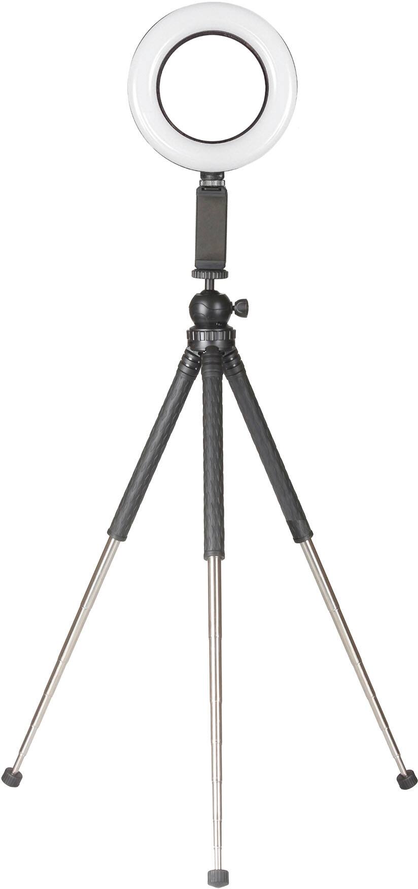 Left. Sunpak - Portable Vlogging Kit for Smartphones - Black.