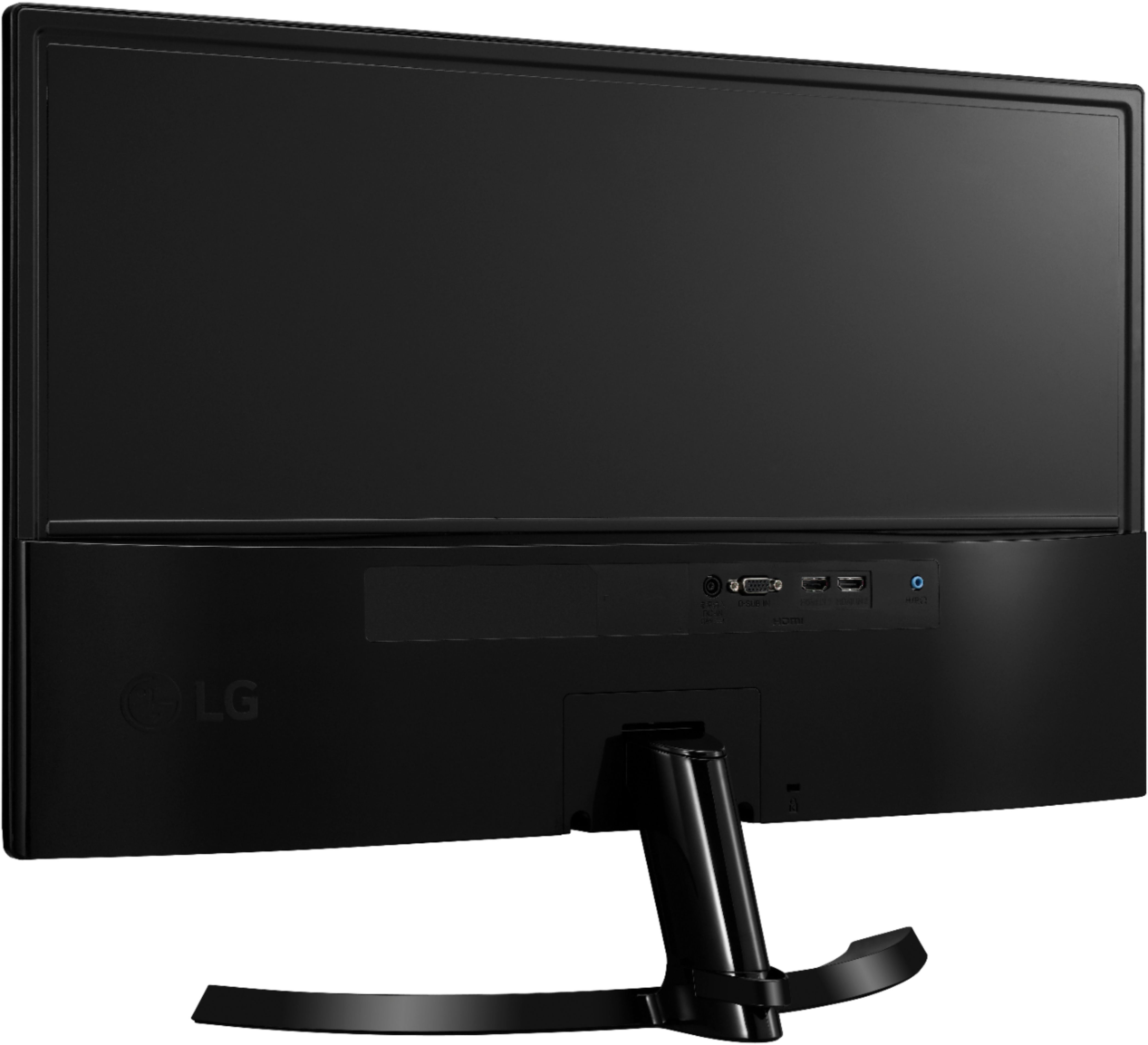 Back View: LG - Geek Squad Certified Refurbished 24" IPS LED FHD FreeSync Monitor - Black