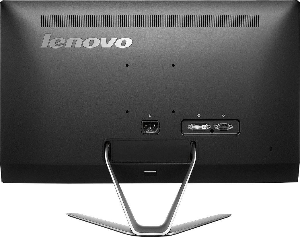 Back. Lenovo - Geek Squad Certified Refurbished 21.5" IPS LED HD Monitor - Black.
