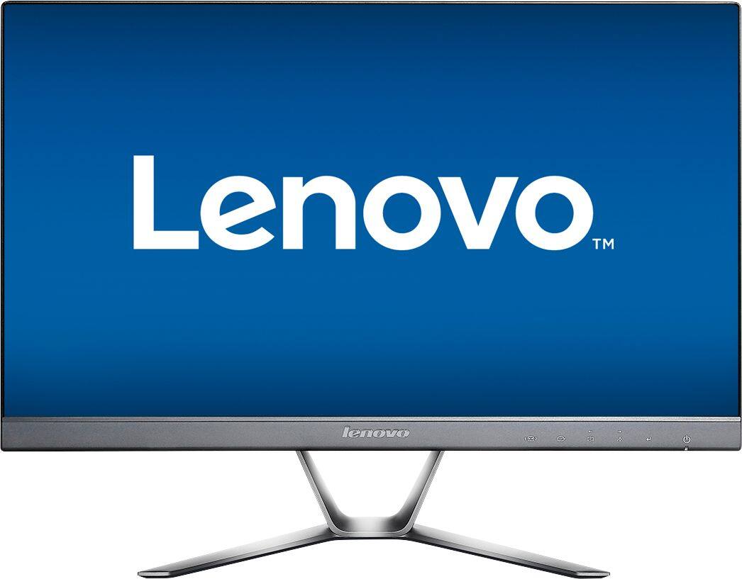 Front. Lenovo - Geek Squad Certified Refurbished 21.5" IPS LED HD Monitor - Black.