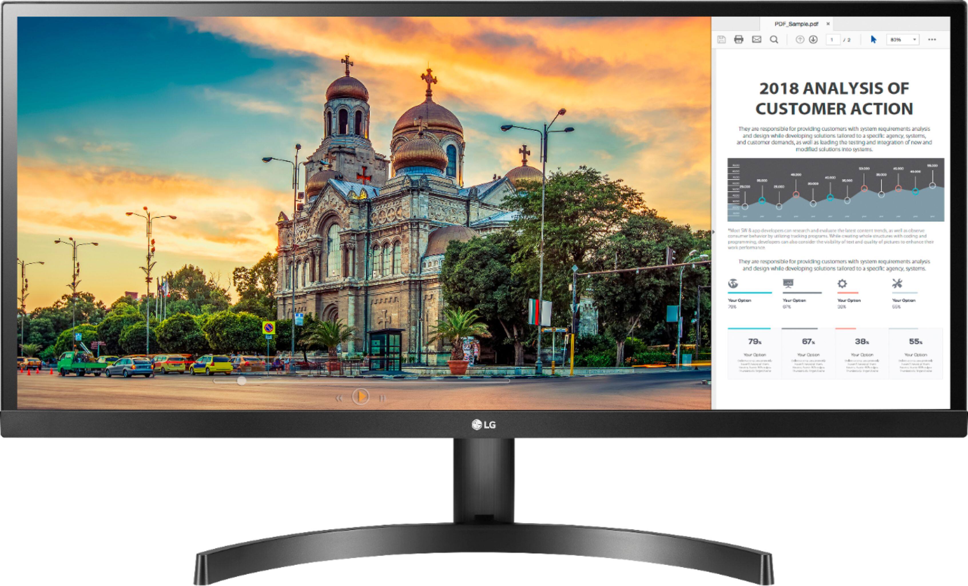 Best Buy Lg Geek Squad Certified Refurbished Ips Led Ultrawide Fhd Freesync Monitor Gray