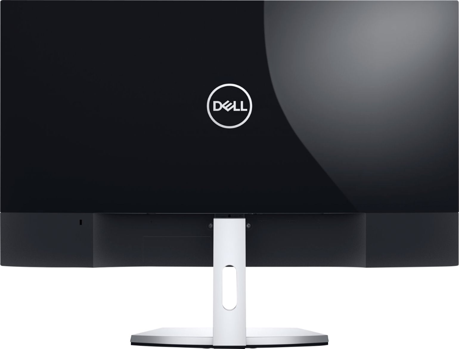Back View: Dell - Geek Squad Certified Refurbished 27" IPS LED FHD Monitor - Black/Silver