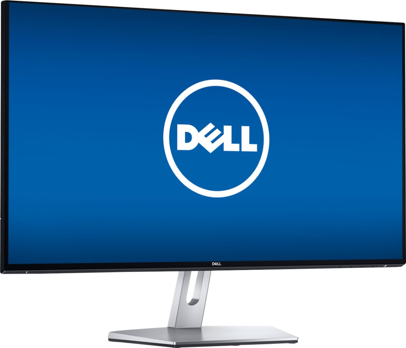 Angle View: Dell - Geek Squad Certified Refurbished 27" IPS LED FHD Monitor - Black/Silver