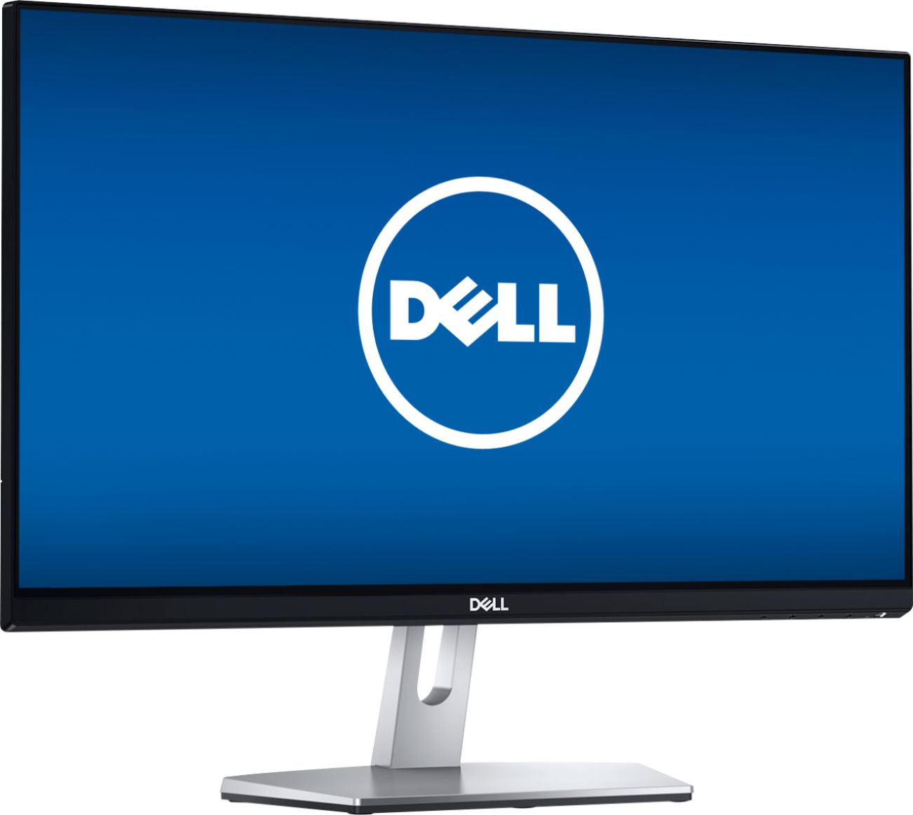 Angle View: Dell - Geek Squad Certified Refurbished 23" IPS LED FHD Monitor - Black/Silver