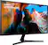 Angle. Samsung - Geek Squad Certified Refurbished UJ59 Series 32" LED 4K UHD FreeSync Monitor - Dark Gray/Blue.