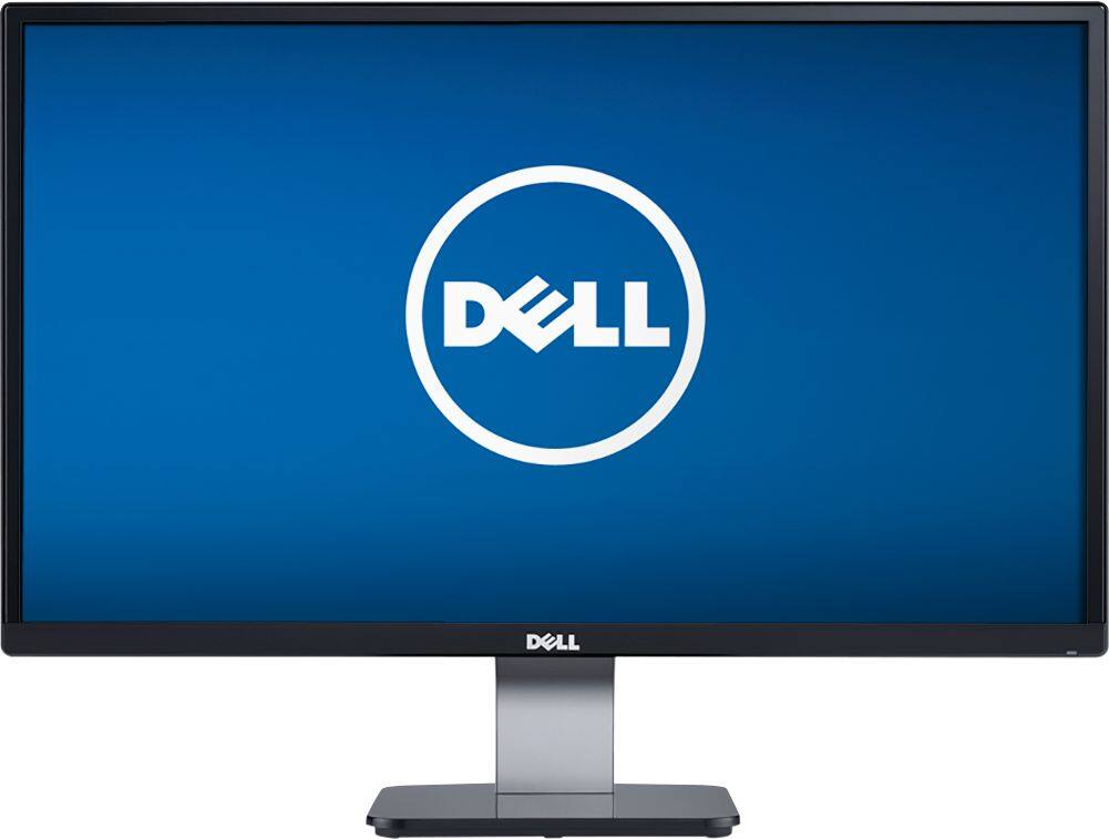 Front. Dell - Geek Squad Certified Refurbished 23" Widescreen Flat-Panel IPS LED FHD Monitor - Black.