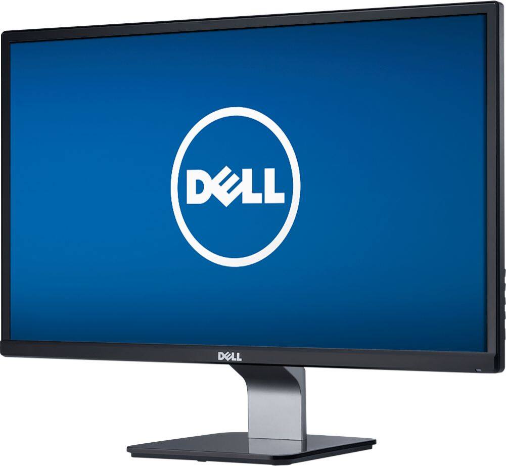 Left. Dell - Geek Squad Certified Refurbished 23" Widescreen Flat-Panel IPS LED FHD Monitor - Black.