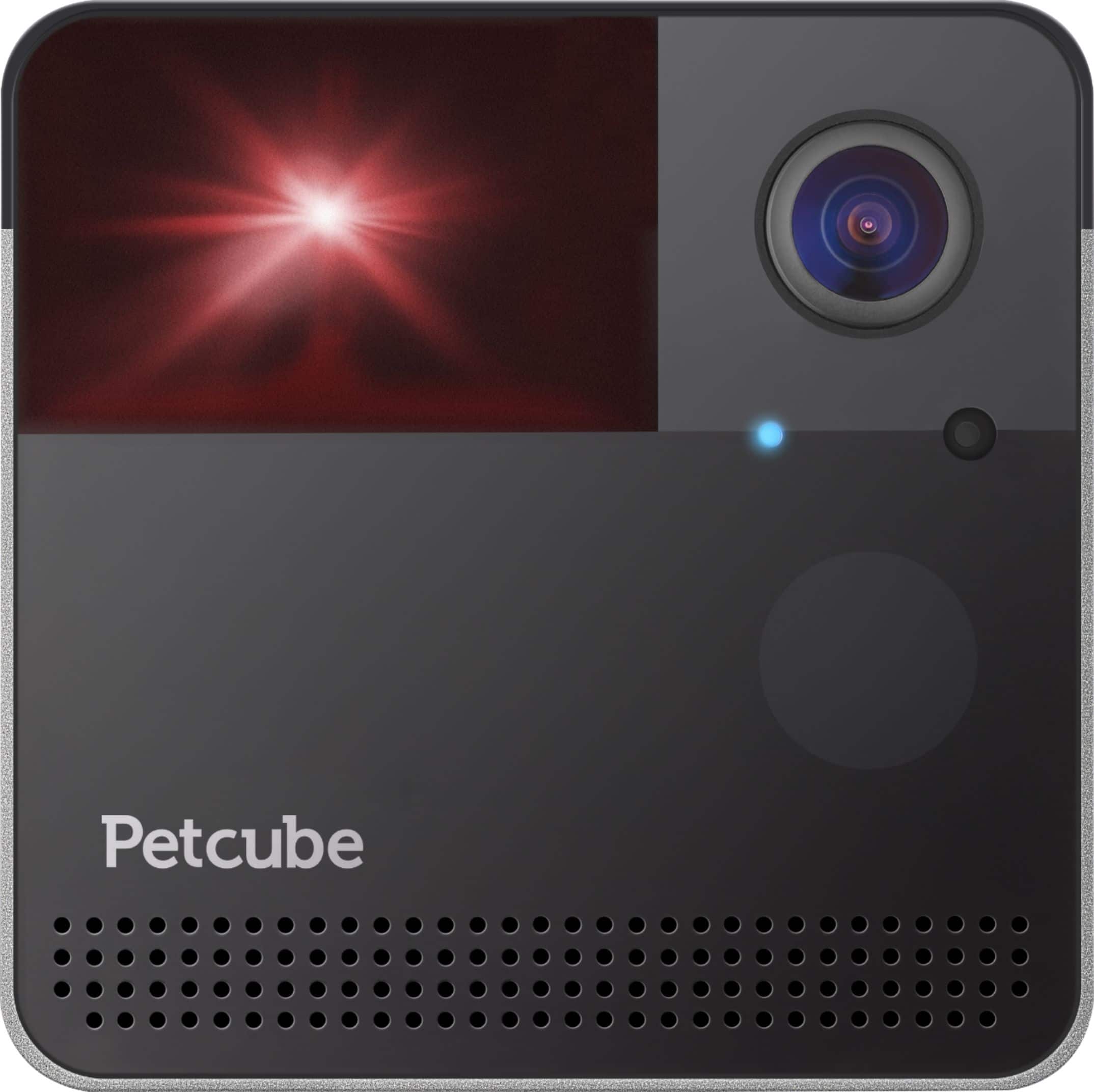 Front. Petcube - Indoor Wireless 1080p Surveillance System - Matte Silver.