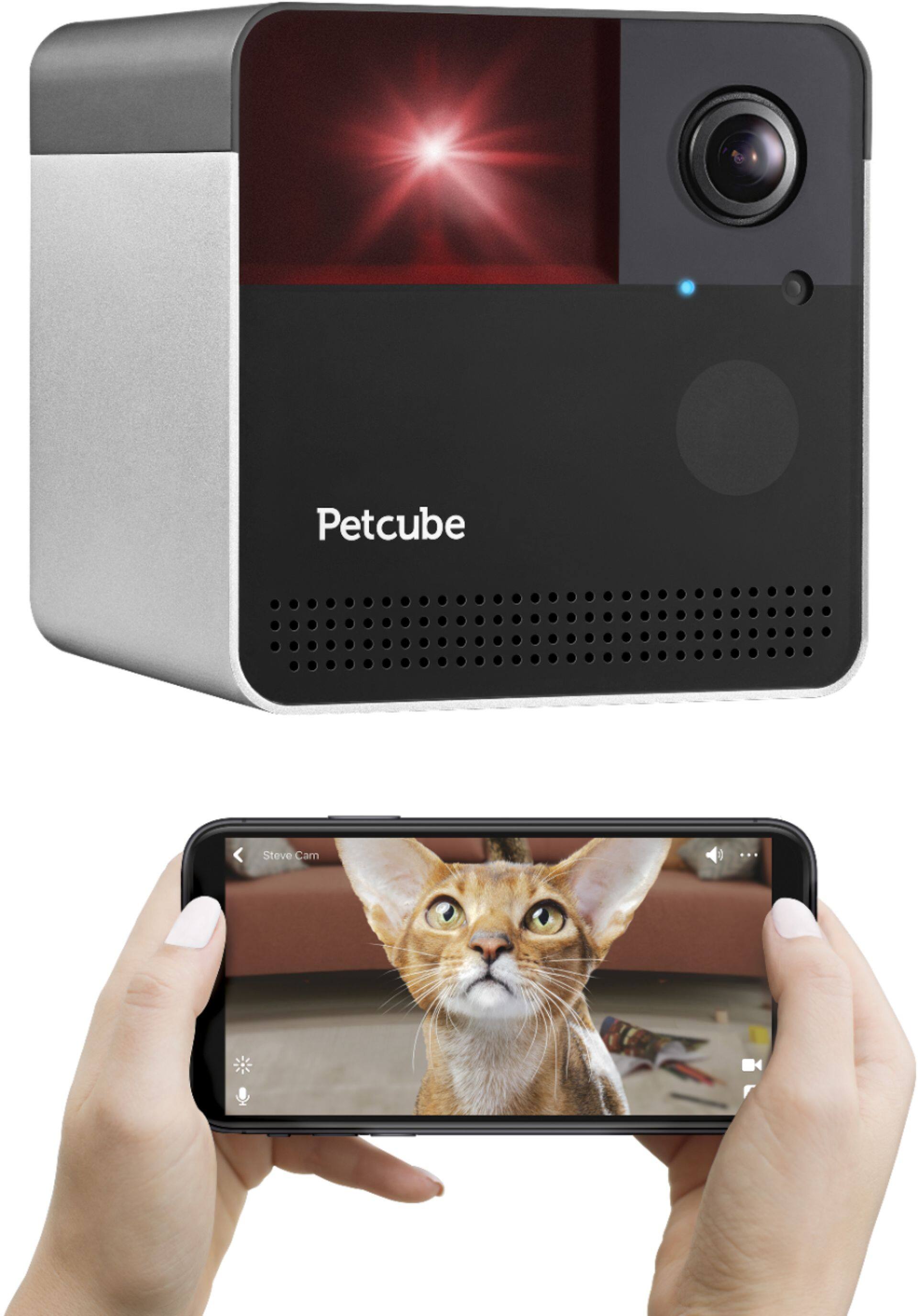 Alt View 11. Petcube - Indoor Wireless 1080p Surveillance System - Matte Silver.