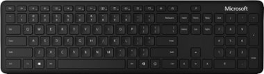 Microsoft - Full-size Wireless Bluetooth Keyboard - Black - Front_Zoom