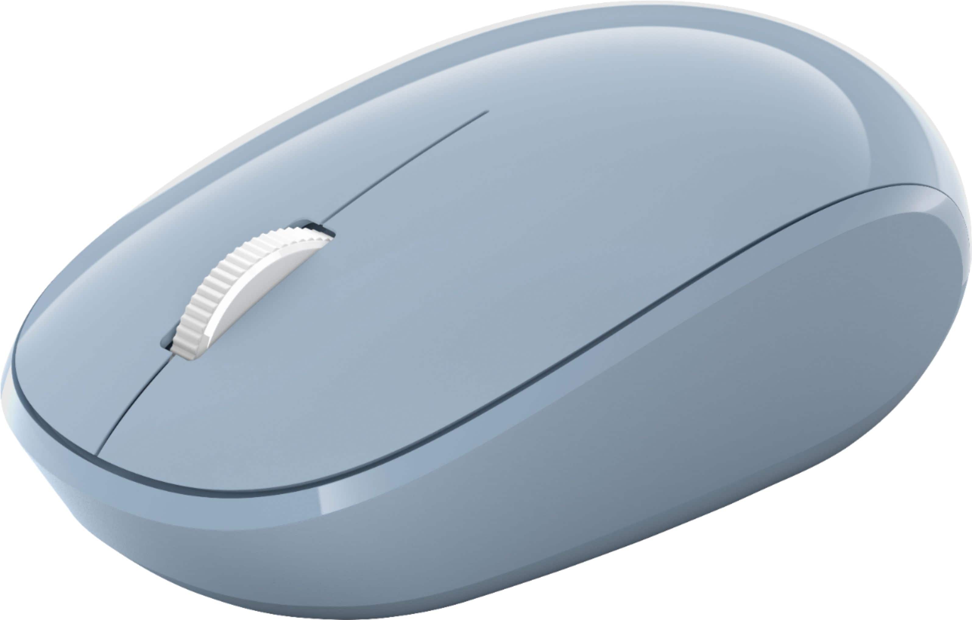 Front. Microsoft - Wireless Bluetooth Optical Ambidextrous Mouse - Pastel Blue.