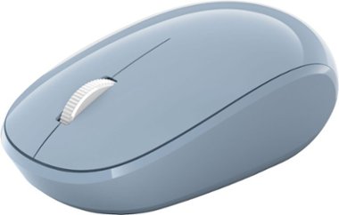 Microsoft - Wireless Bluetooth Optical Ambidextrous Mouse - Pastel Blue - Front_Zoom