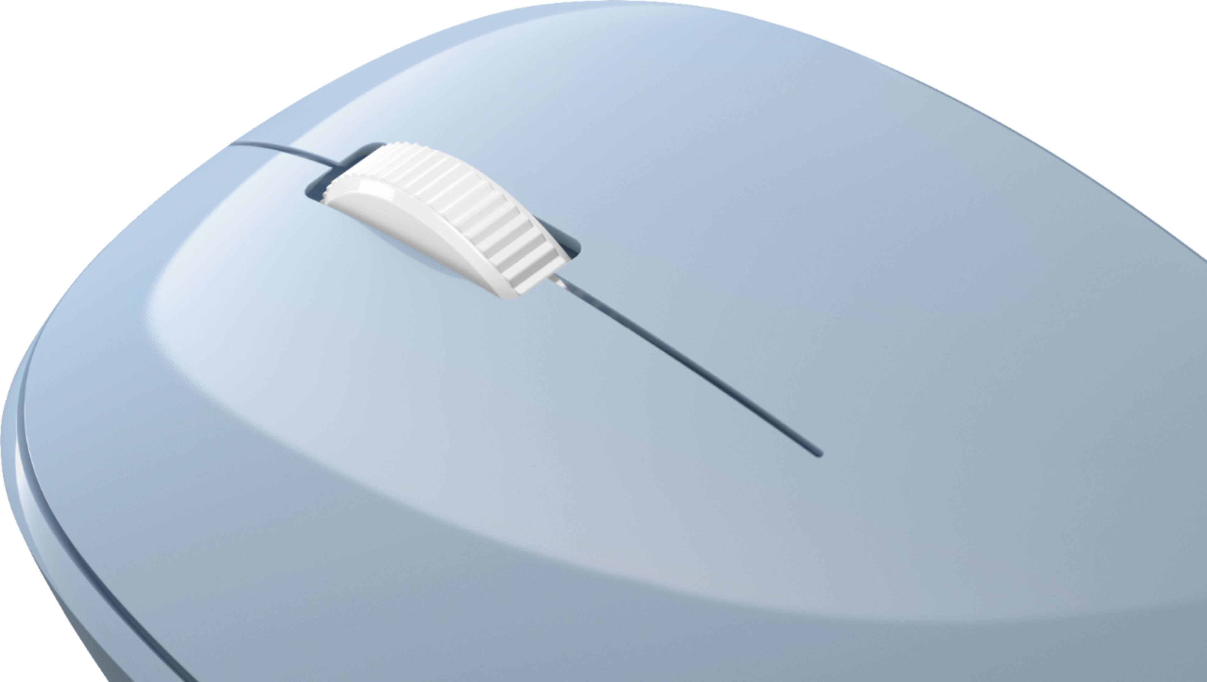 Alt View 12. Microsoft - Wireless Bluetooth Optical Ambidextrous Mouse - Pastel Blue.