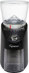 Capresso - Infinity Plus 4-Oz. Conical Burr Coffee Grinder - Black - Front_Zoom