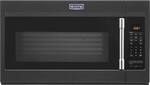Maytag - 1.9 Cu. Ft. Over-the-Range Microwave with Sensor Cooking and Dual Crisp - Cast-Iron Black - Front_Standard