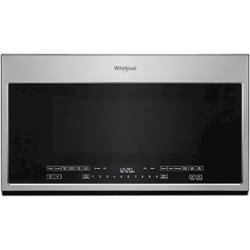 Whirlpool - 2.1 Cu. Ft. Over-the-Range Microwave with Sensor and Steam Cooking - Stainless steel - Front_Zoom