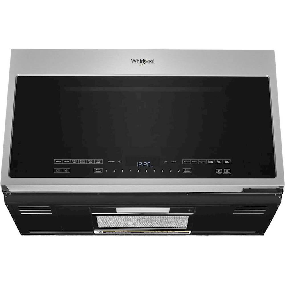 Whirlpool - 2.1 Cu. Ft. Over-the-Range Microwave with Steam Cooking