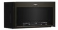 Angle Zoom. Whirlpool - 2.1 Cu. Ft. Over-the-Range Microwave with Sensor and Steam Cooking - Black stainless steel.