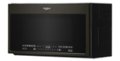 Left Zoom. Whirlpool - 2.1 Cu. Ft. Over-the-Range Microwave with Sensor and Steam Cooking - Black stainless steel.