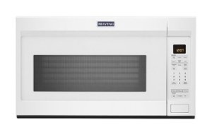 Maytag - 1.9 Cu. Ft. Over-the-Range Microwave with Sensor Cooking and Dual Crisp - White - Front_Zoom