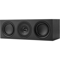 KEF - Q series 5-1/4" Passive 2-Way Center-Channel Speaker - Black - Front_Zoom