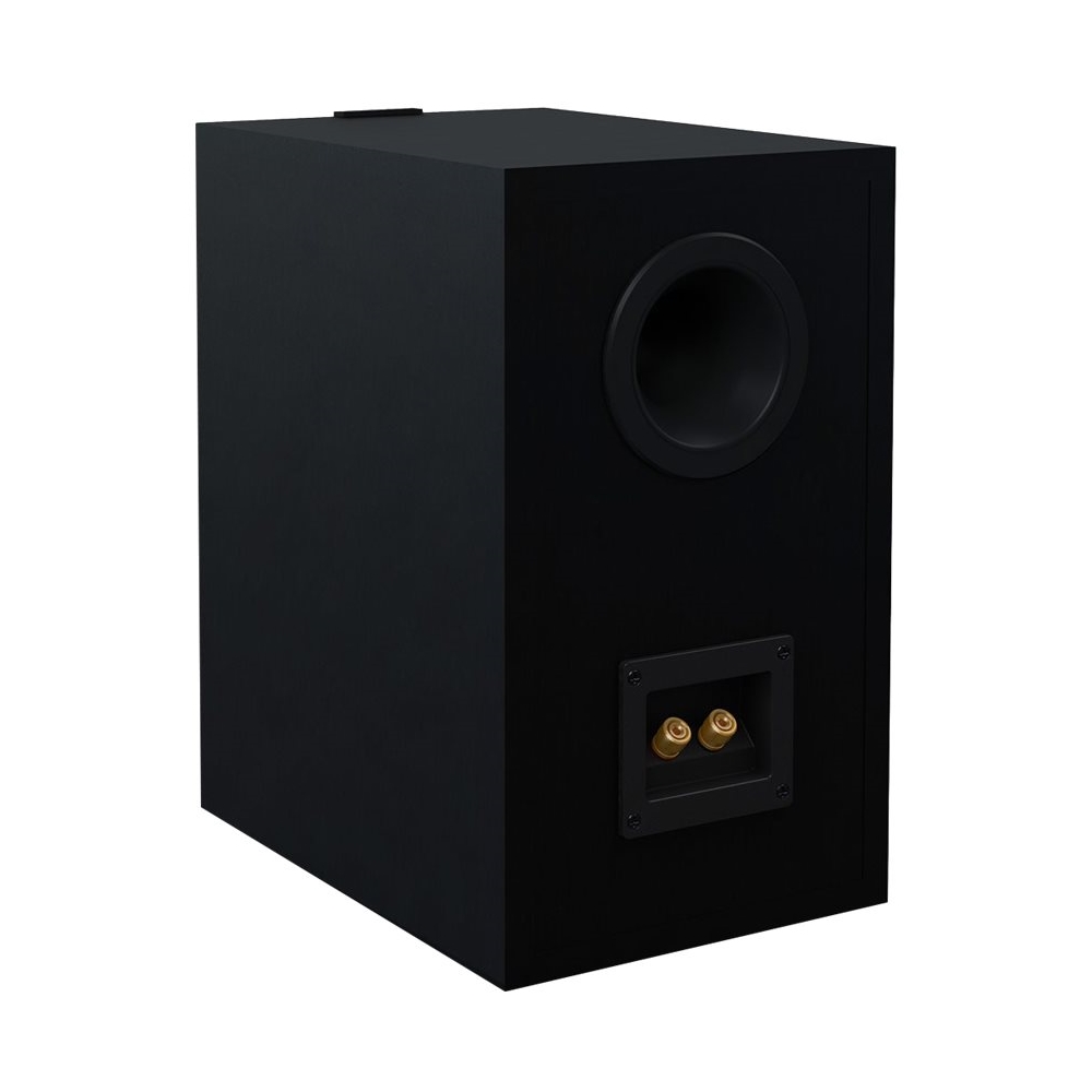 Back View: KEF - Q Series 8" 2.5-Way Floorstanding Speaker (Each) - Walnut