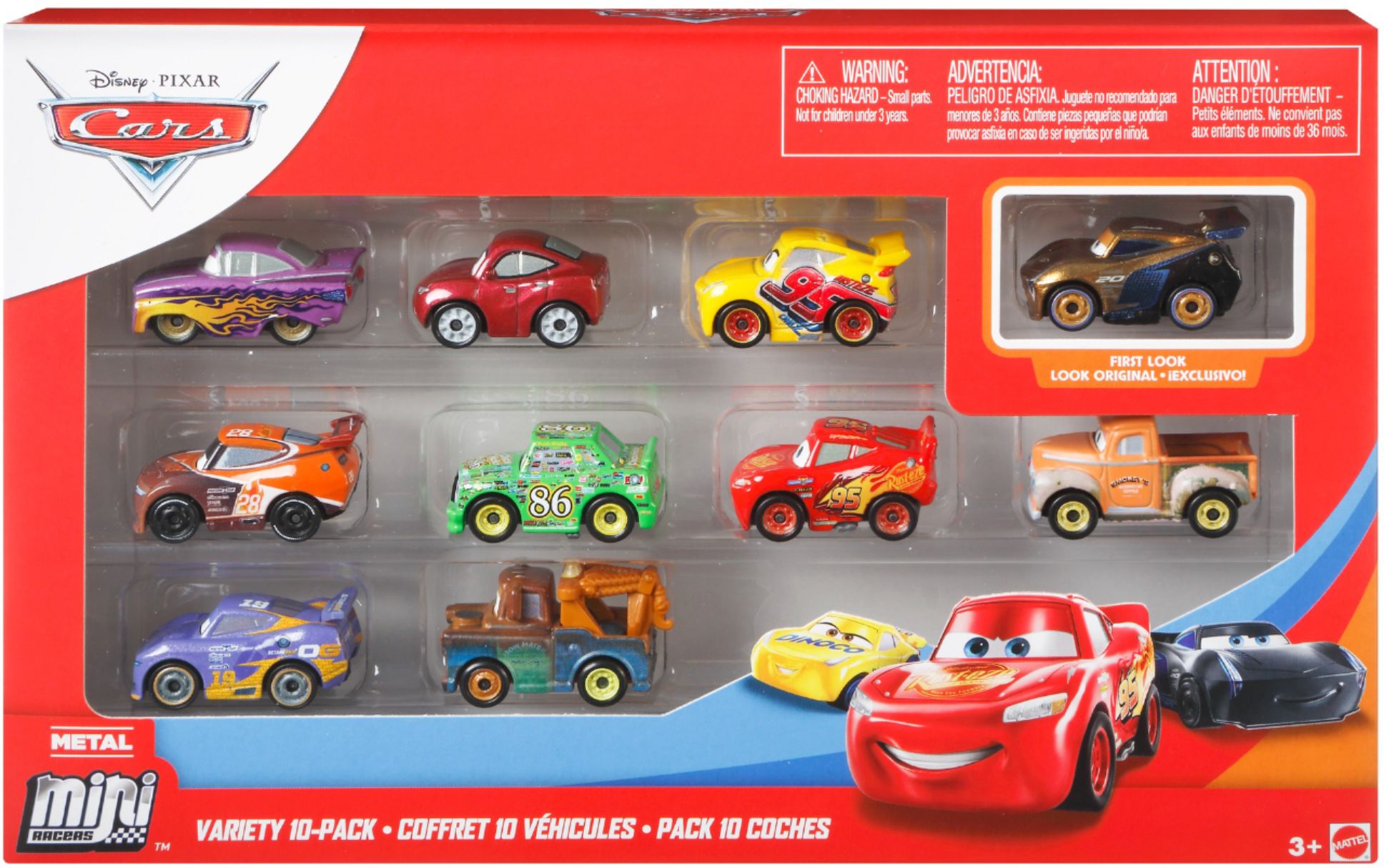 Disney Pixar Cars Mini Racers Racer Series 10 Pack NEW 