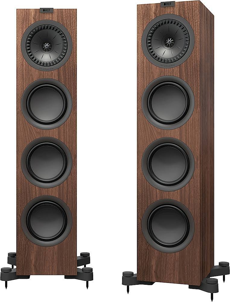 Alt View 11. KEF - Q Series 6.5" 2.5-Way Floorstanding Speaker (Each) - European Walnut.